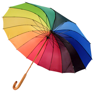 Partnerský deštník duhový DM160