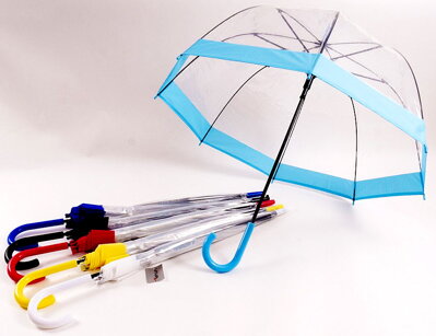 Deštník holový dívčí čirý 214225