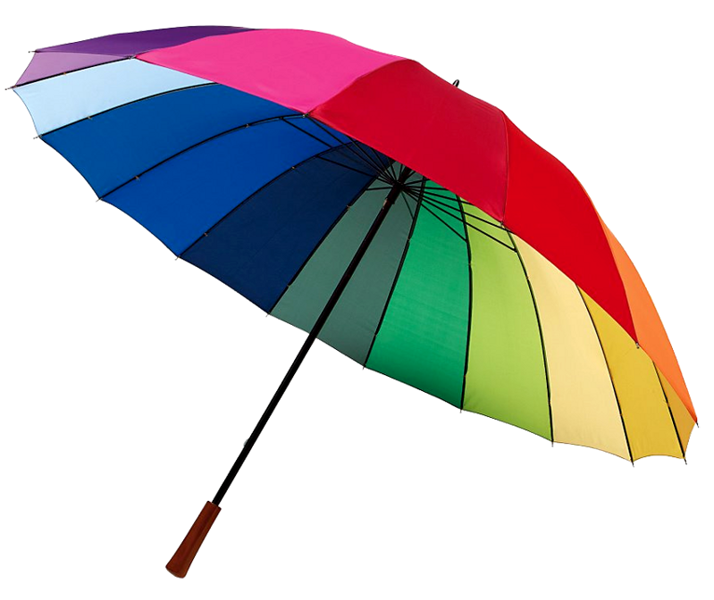 Partnerský deštník duhový 006279