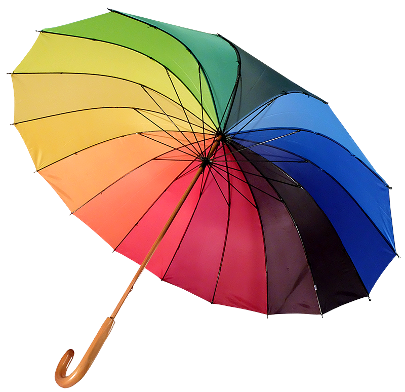 Partnerský deštník duhový DM160 - II. jakost