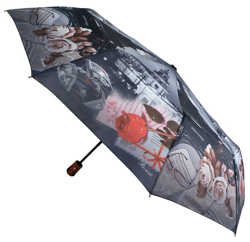 Deštník dámský skládací plně automatický RB416 - Paris